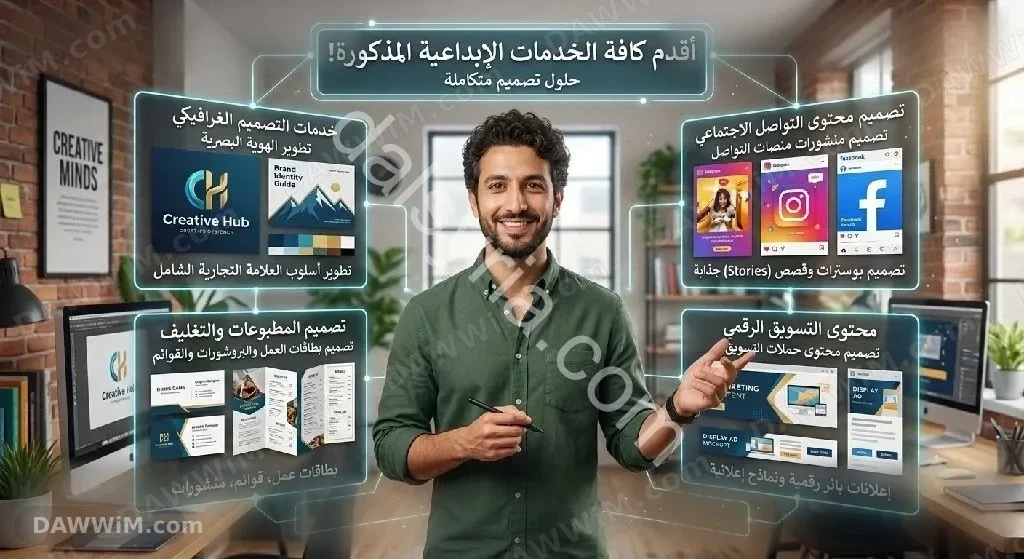 خدمات تصميم جرافيك احترافية