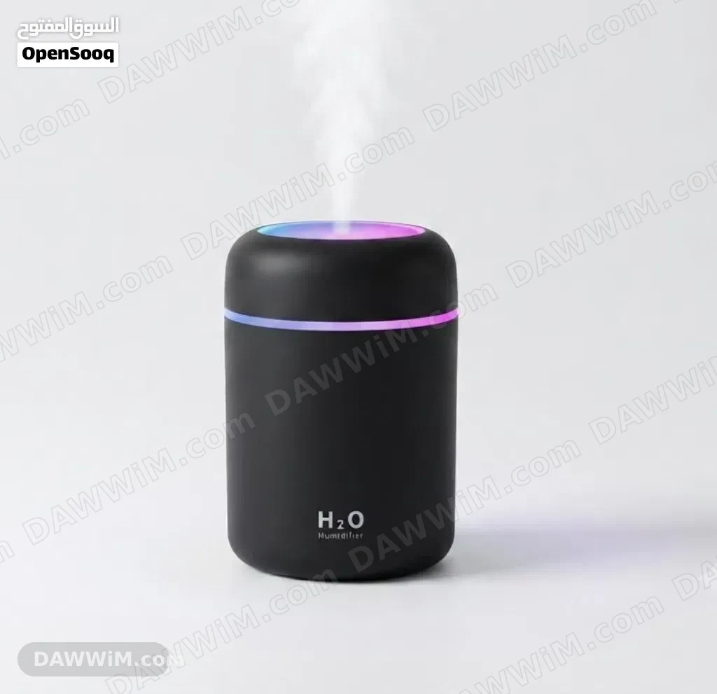 مبخرة USB بإضاءة RGB - جديدة