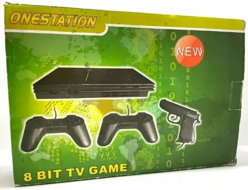 جهاز ألعاب أتاري ONESTATION 8 Bit TV Game مع يدين ومسدس