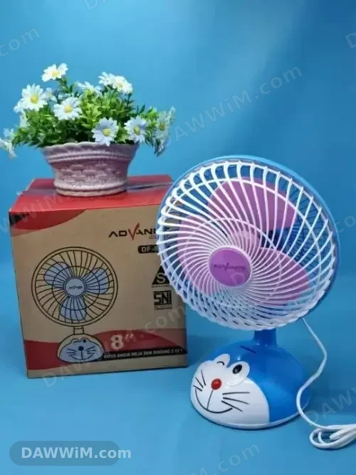 مروحة مكتبية بتصميم دورايمون 8 انش
