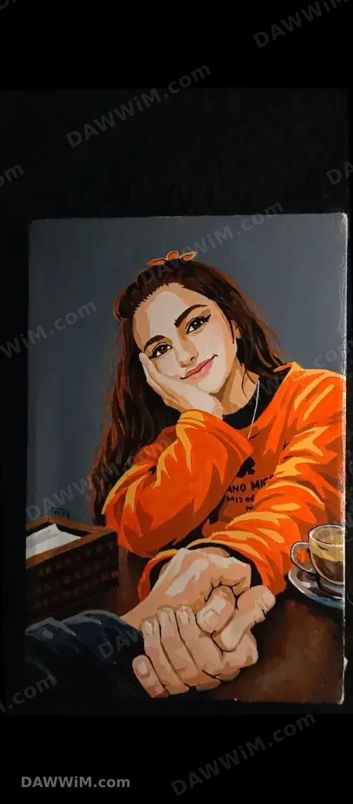 رسم لوحات بورتريه على القماش بمقاسات متعددة