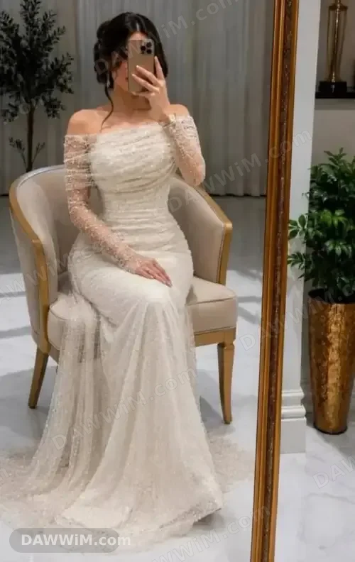 فستان نسائي فاخر وأنيق