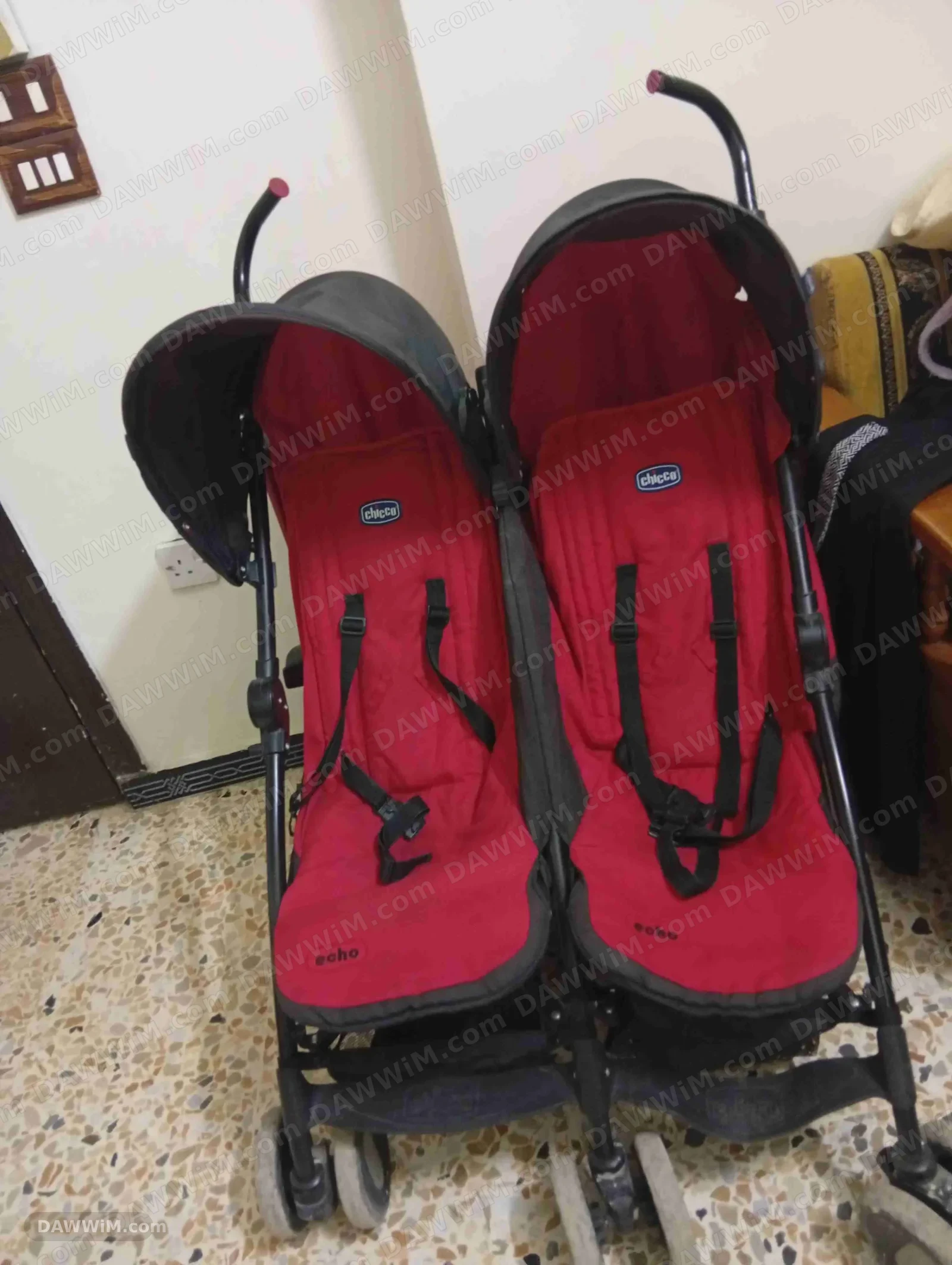 عربة أطفال شيكو مزدوجة