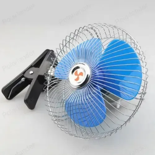 مروحة سيارة متحركة 6 إنش 12V مع ملقط تثبيت