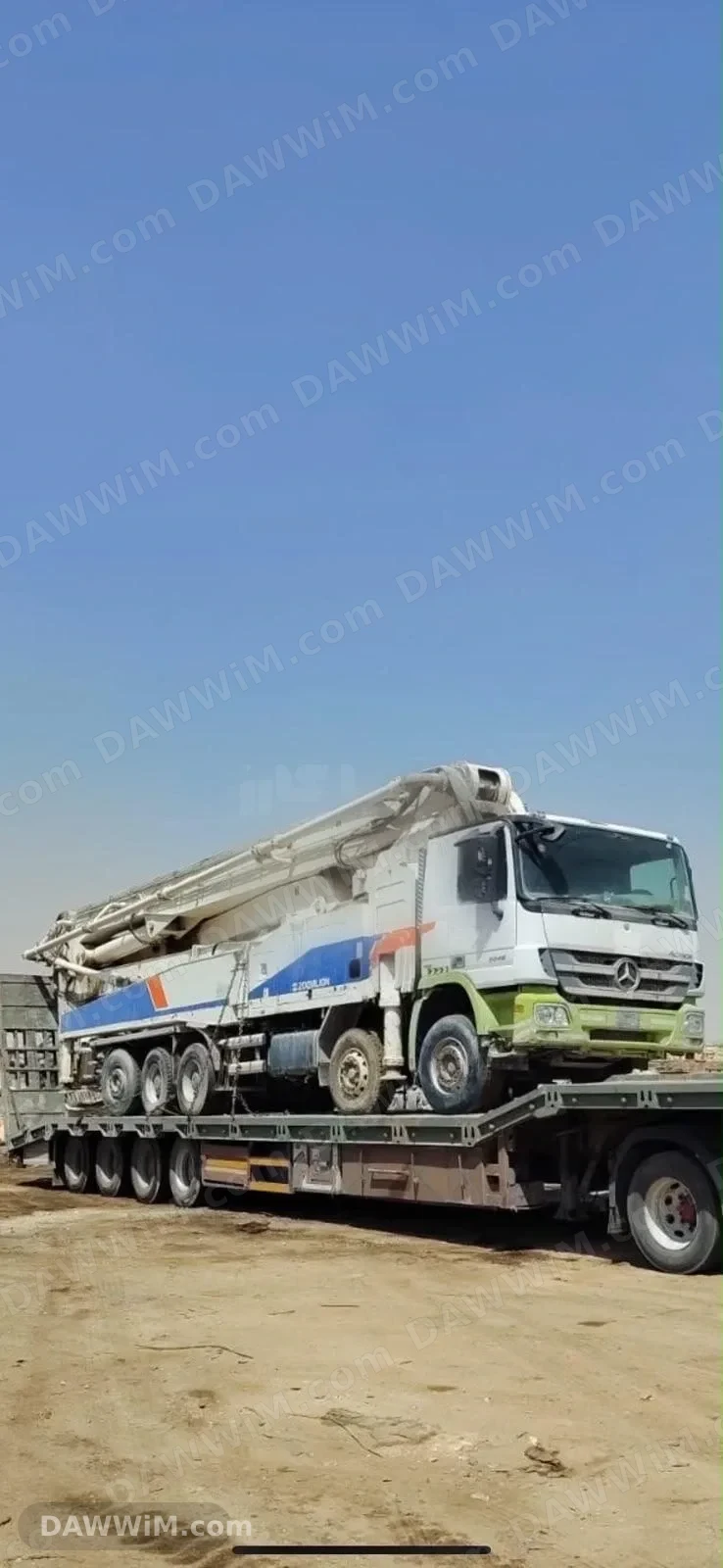مرسيدس بنز اكتروس مع مضخة زوملاين 63 متر موديل 2014