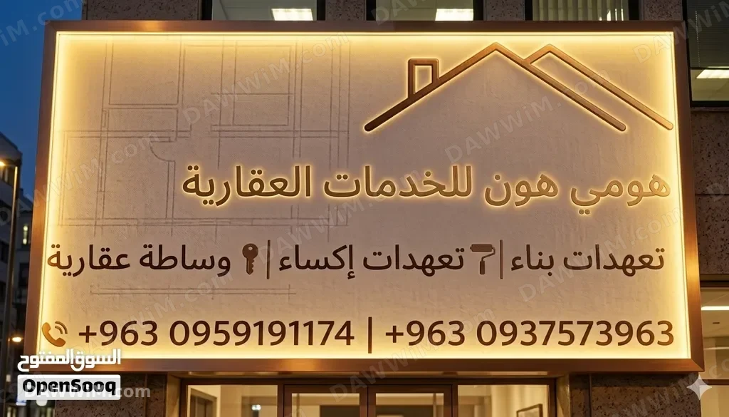 هومي هون للخدمات العقارية - تعهدات بناء وإكساء وترميم