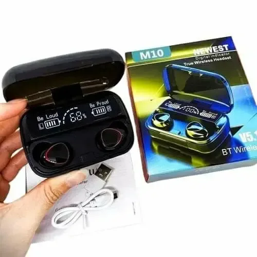سماعات بلوتوث M10 مع باور بانك