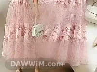 فستان نسائي جديد مقاس M لون زهر
