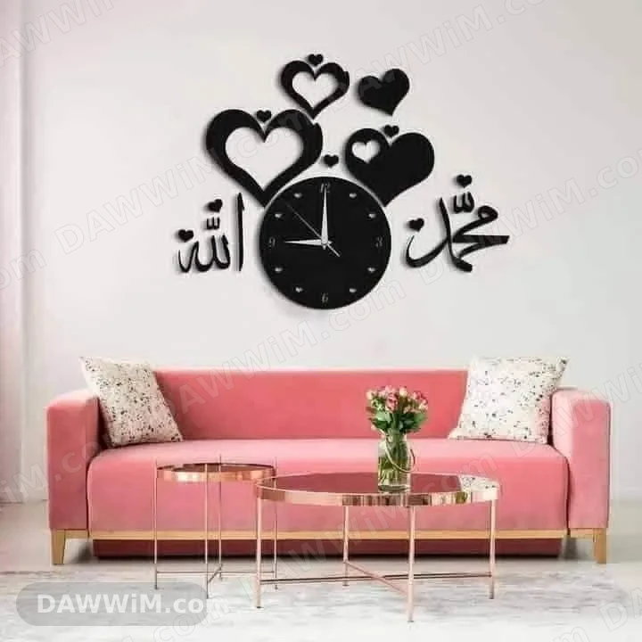 ساعات حائط ديكور خشب MDF