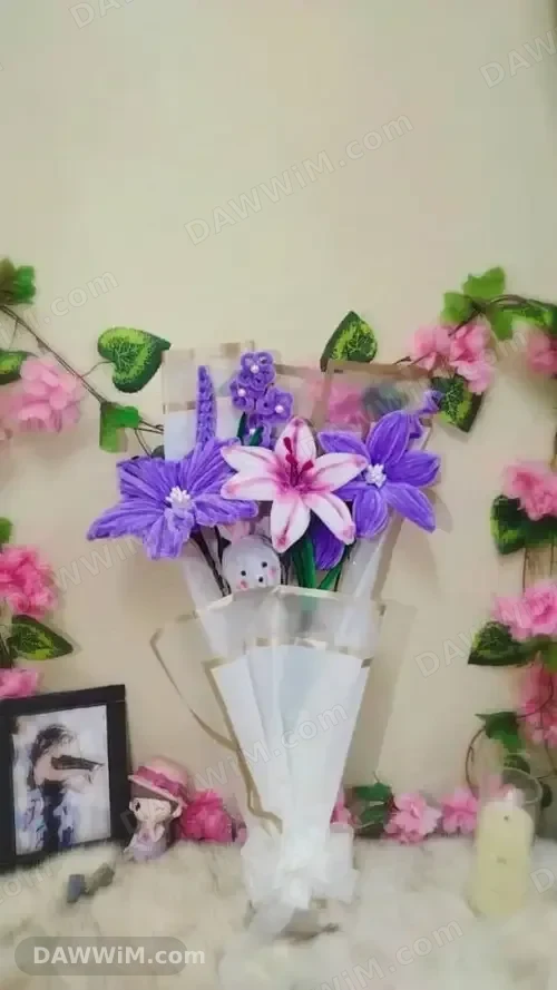 باقات ورد مخمل