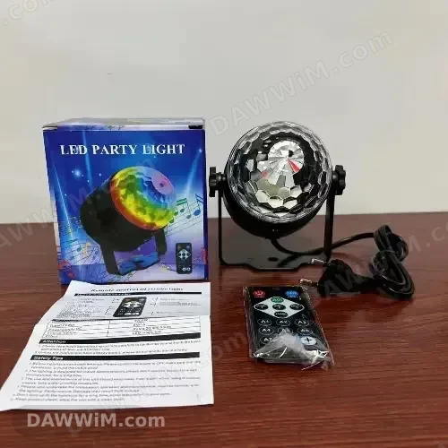جهاز إضاءة ديسكو LED Party Light مع ريموت