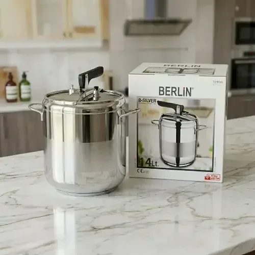 طنجرة ضغط BERLIN ستانلس ستيل 14 ليتر