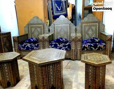 طقم دمشقي موزاييك وصدف ملكي للبيع