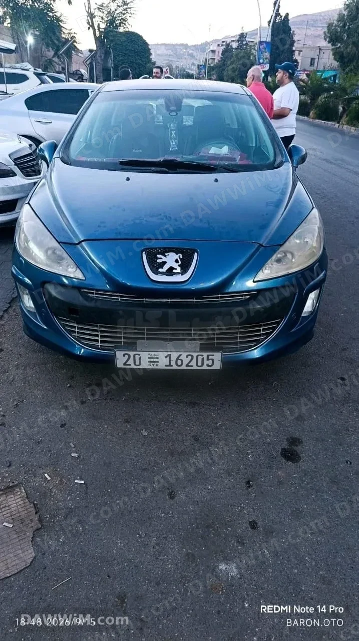 سيارة بيجو 308 موديل 2008 للبيع