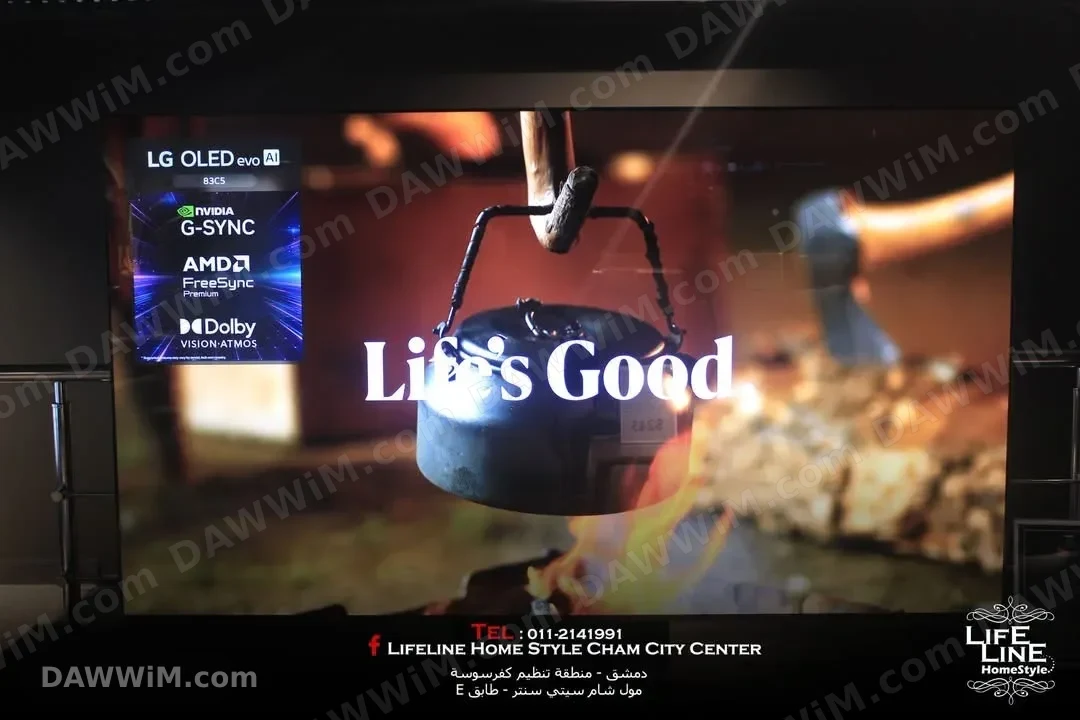 شاشة LG OLED 65 بوصة موديل C5 مع ساوند بار هدية